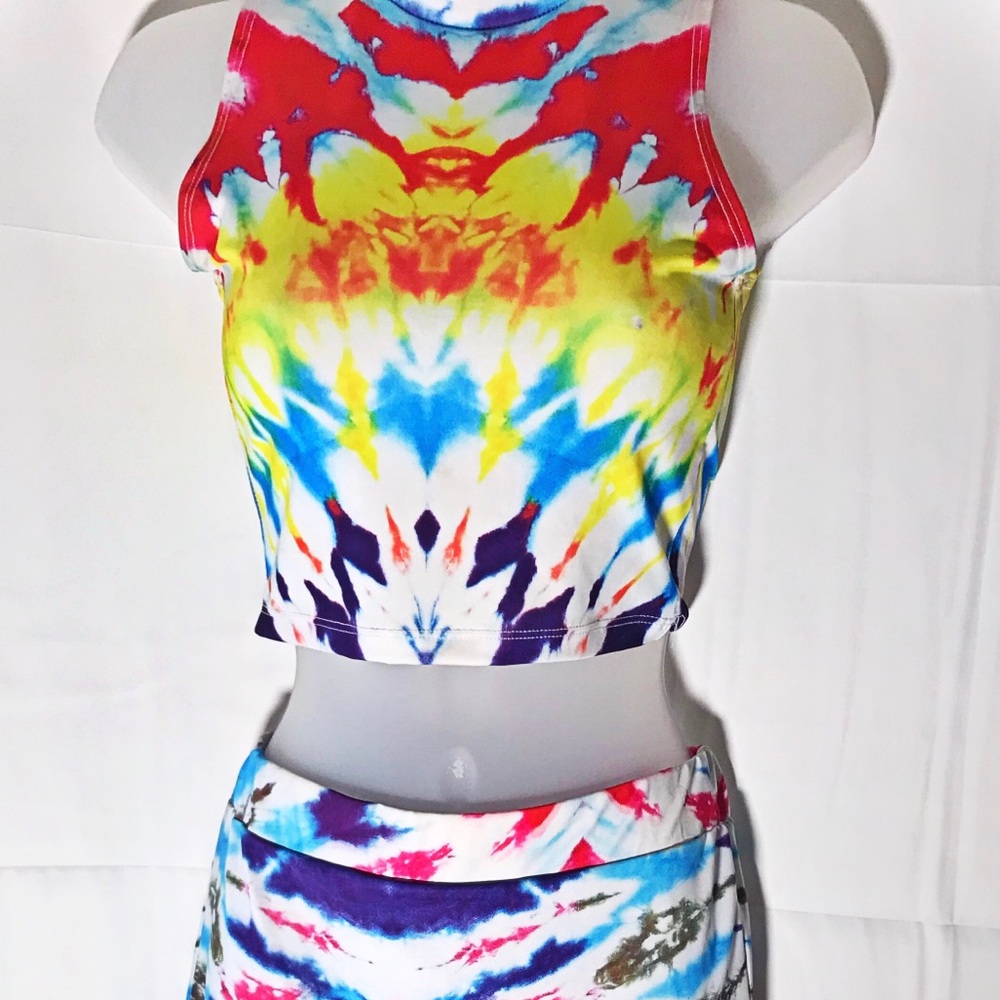 Rainbow 🌈 tie dye Party Dress 🎉💖🍭